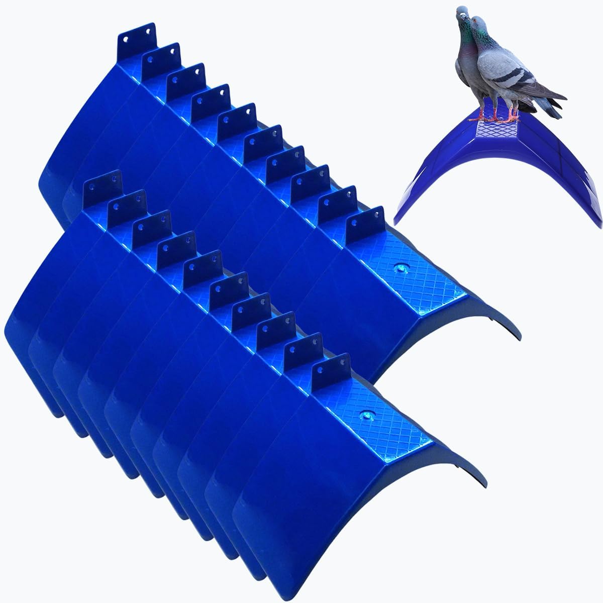 20 Pcs Dove Rest Stand, Thickened Lightweight Pigeons Rest Stand Plastic Birds Roost Holder, Doves Dwelling Frame Birdcage Accessories for Parrots and Other Birds(Blue)