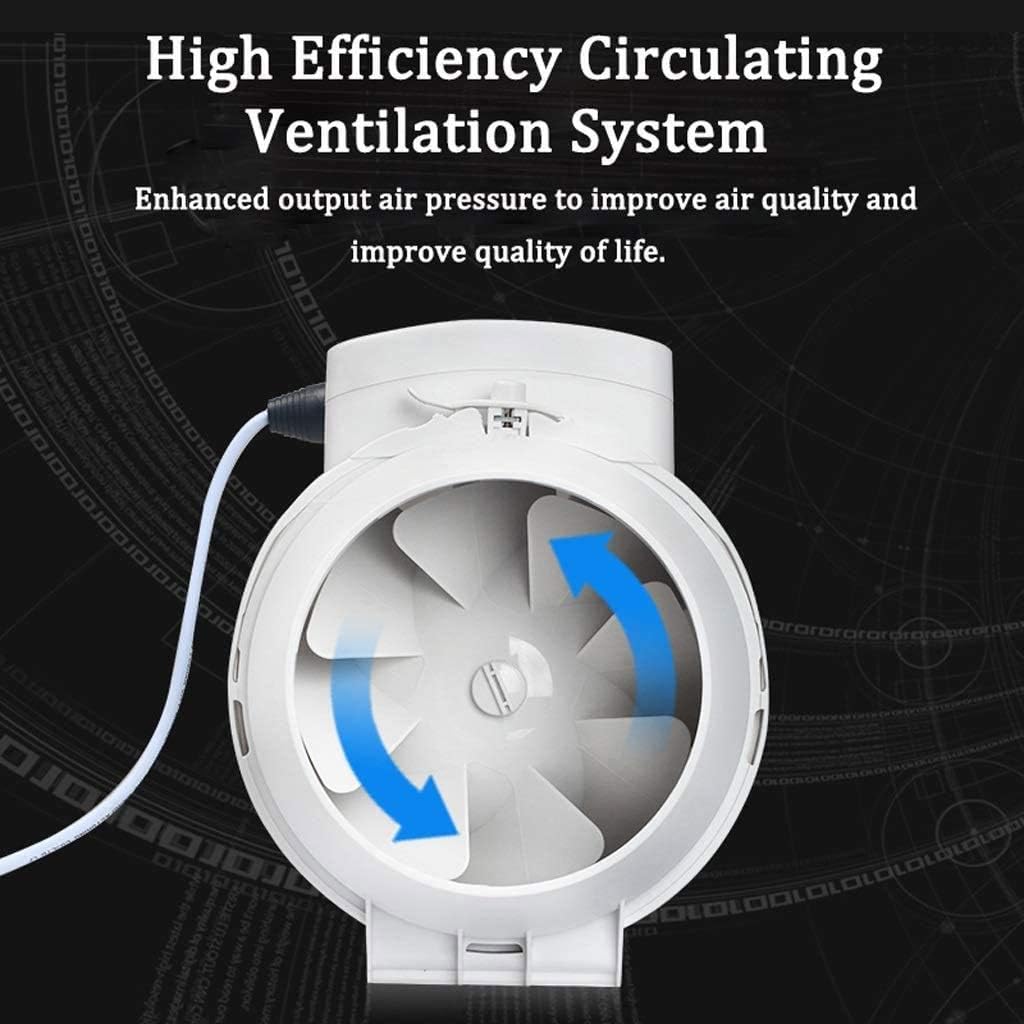 6 inch Exhaust Fan Home Bathroom Toilet Kitchen Low Noise Ventilator Wall Mounted Extractor Pipe Exhaust Fan