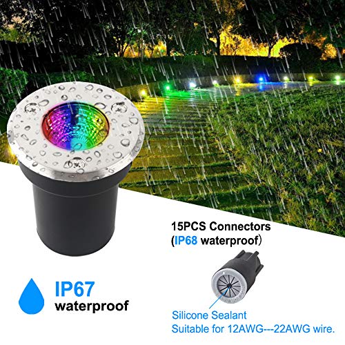 image for VOLISUN Low Voltage Landscape Lights with Transformer, RGB 6W 12V In-g