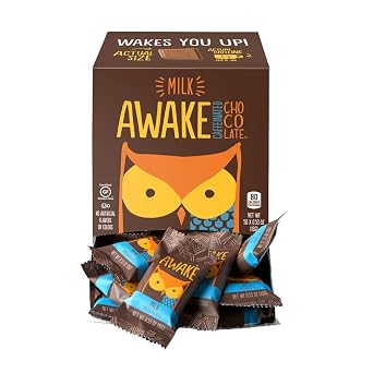 Awake Caffeinated Chocolate Energy Bites, Milk Chocolate, 300 Count