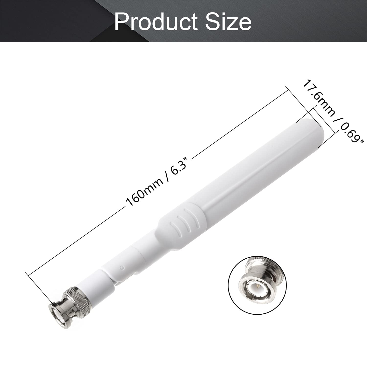 Othmro Computer Networking Antennas WiFi Antenna BNC Male 8dB 6.29inch,2.4GHz 5GHz Antenna for WiFi Router Booster with Bluetooth/Zigbee Antenna