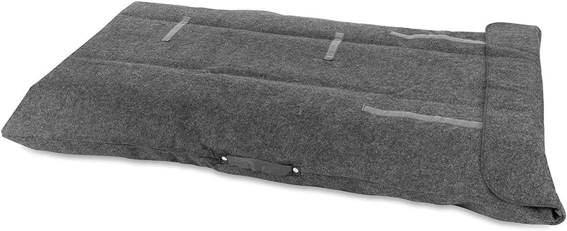 Dining Table Leaf Storage Bag Not Padded, Ultra-Soft, Scratch-Resistant Felt Dining Table Leaf Cover (Grey, 29 X 50 (2CT))