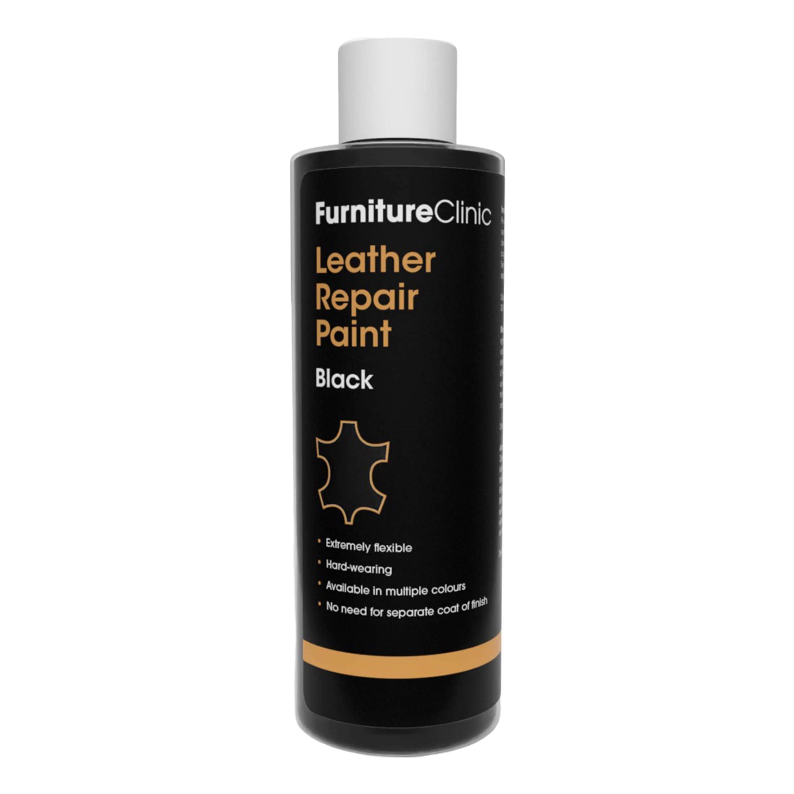 Leather Repair Paint & Dye | Self Seal Colourant for Quick and Easy Leather Repair | Suitable for Leather Sofas, Leather Car Seat, Shoes, Handbag, and More - Black, 250ml