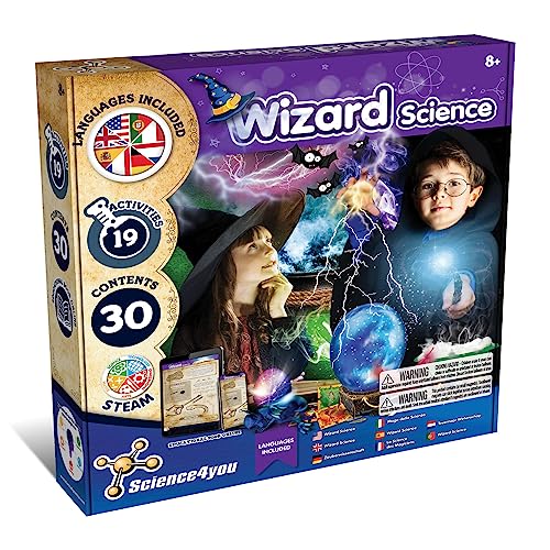 Science4you Science des Sorciers pour Enfants 8+ Ans - Jeu de Magie et Sorcier pour Enfants avec 19 Activités: Fait de Potion + Baguette Magique, Jouet et...