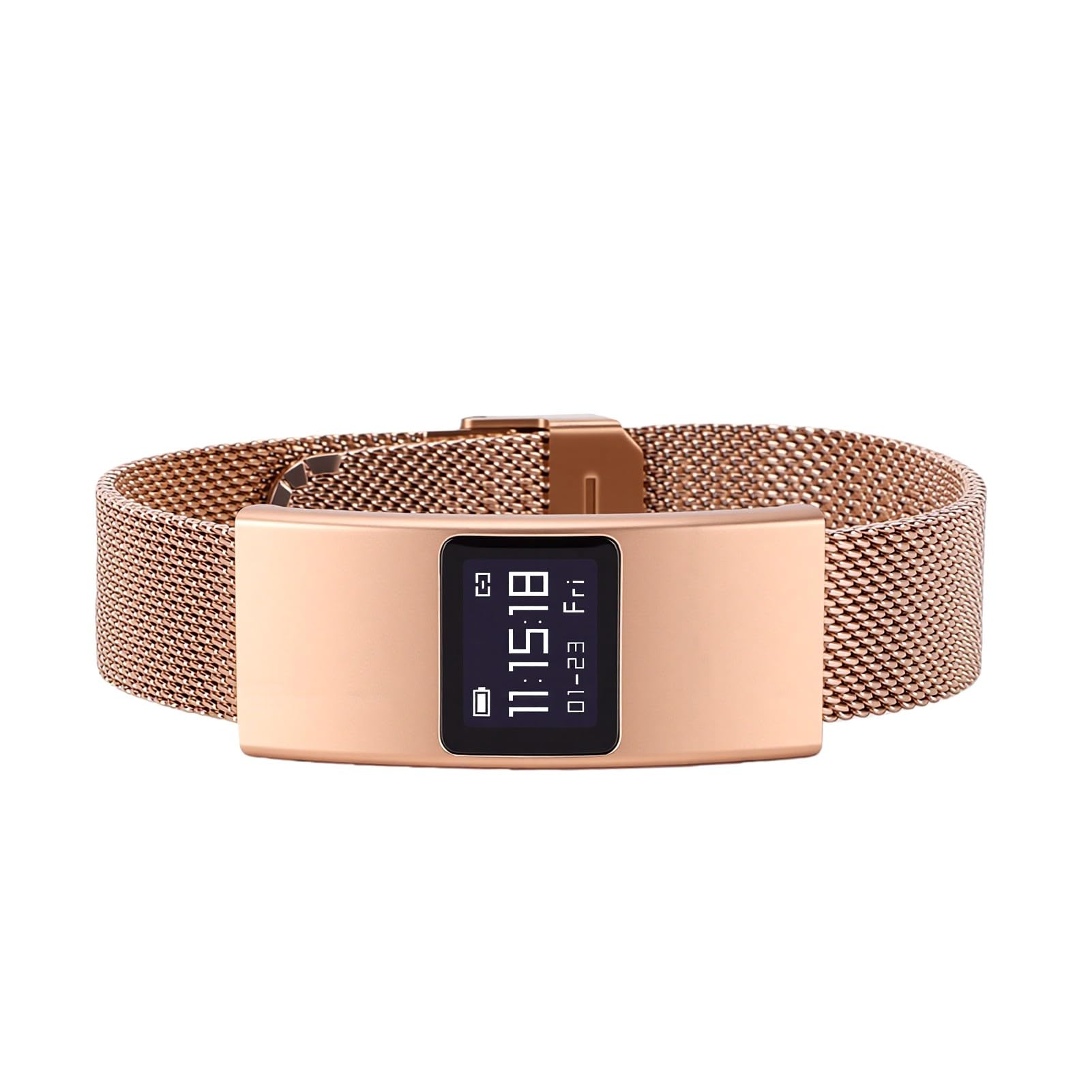Tosuny Bracciale Intelligente con Cinturino Impermeabile IPX8 e Acciaio | Bluetooth 5.3, Batteria da 33 MAh, Monitor da Fase del Sonno, Controllo Remoto della Fotocamera, 9 modalità Sport