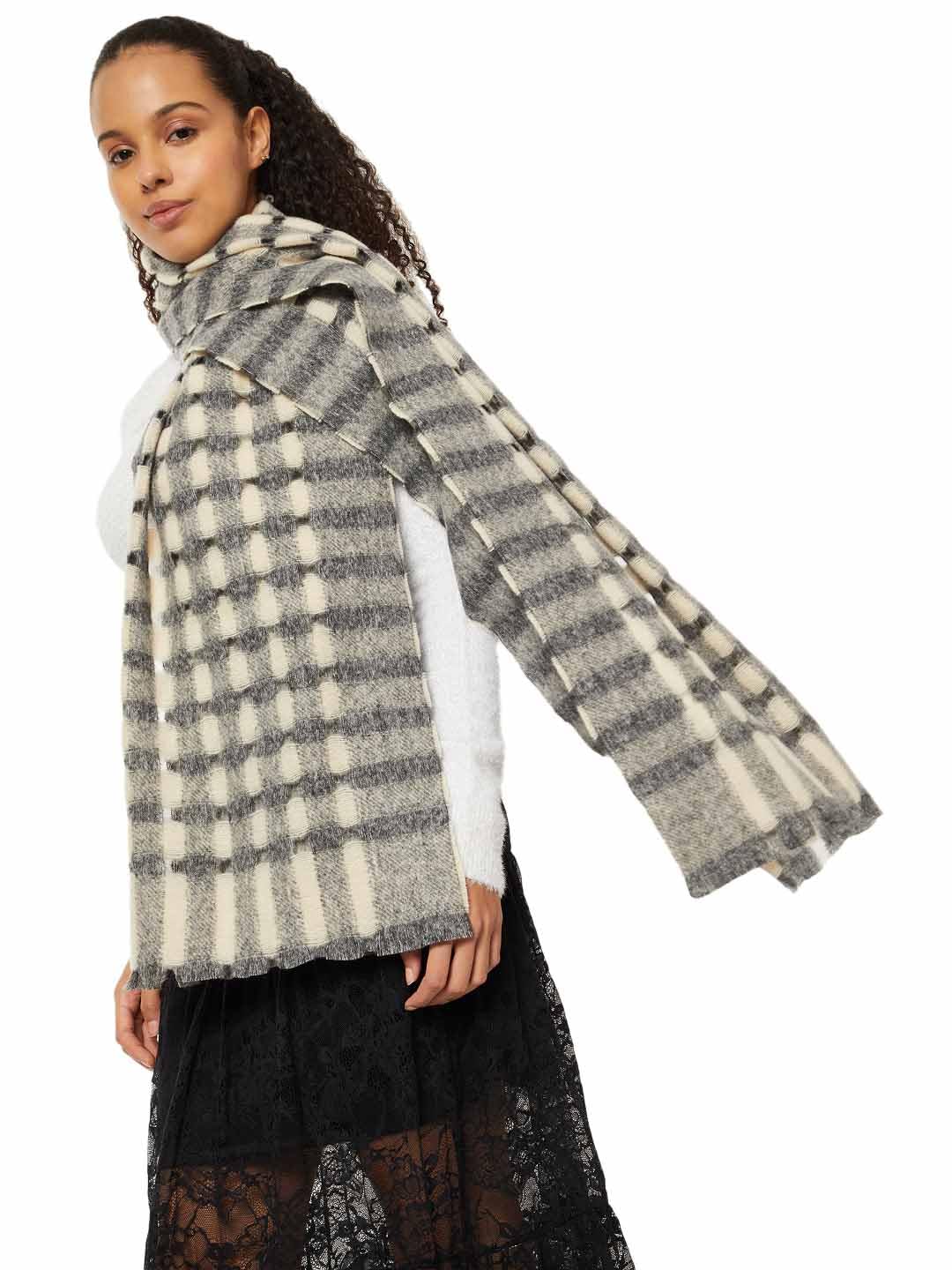 max Women Checked Muffler (Multicolour_FS)-picture-50