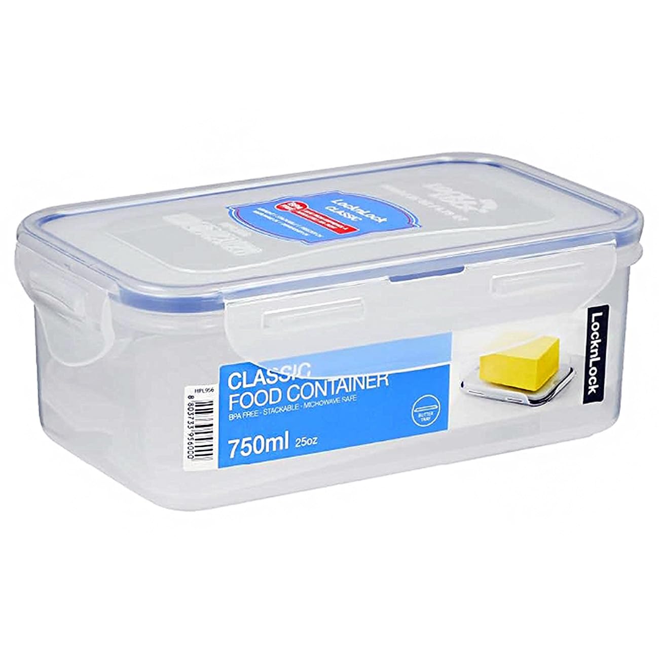 Lock & Lock luftdichter, runder Lebensmittelbehälter, für Zwiebeln, ca. 750 ml, plastik, farblos, 18 x 11 x 6.5 cm