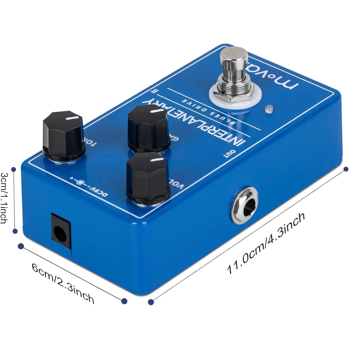 MP-100 - Interplanetary Blues Drive, pédale de guitare Overdrive à faible gain