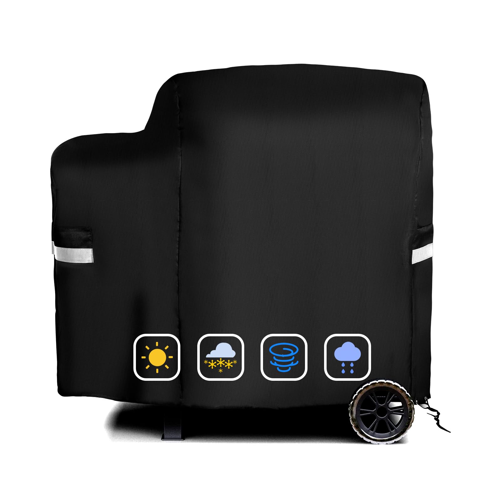 73700 Grill Cover for Pit Boss 700FB / Classic 700 / Lexington 540/ Lexington 500/ Series Wood Pellet Grills, 600D Waterproof BBQ Cover for Pitboss PB500LX1, PB71705, with Fabric Handle & Drawstring