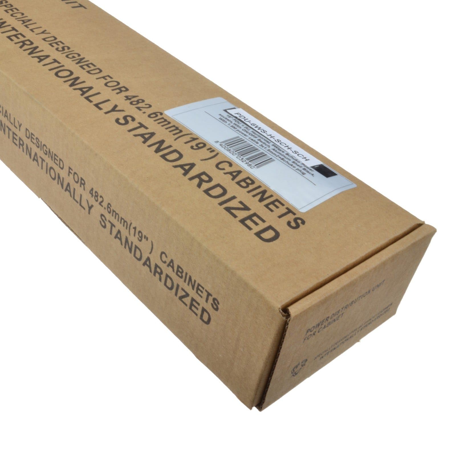 Strom Verteilen Einheit 19 inch Rack PDU 6 Wege Euro Schuko Buchse & Stecker