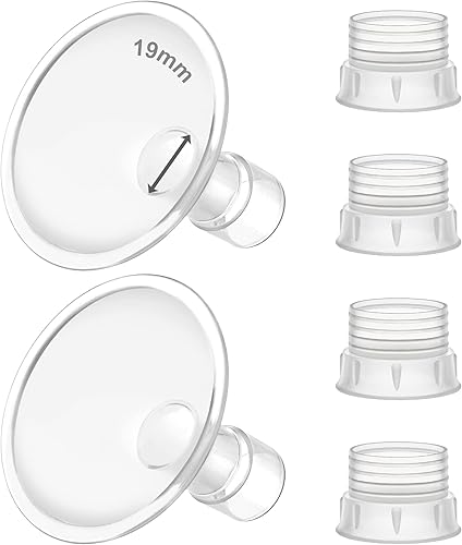 Maymom MyFit - Convertidor de escudo y escudo de 0.748 in compatible con cuerpo de bomba Zomee y cuerpo de bomba babybuddha