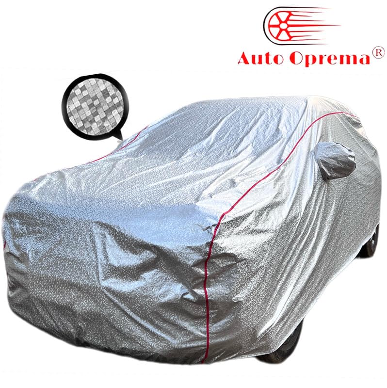 Image of Auto Oprema (Awarded AS INDIA'S Rising Star 2024) Waterproof and Magic Silver with Mirror Car Body Cover with Soft Cotton Lining, Triple Stitched for Mahindra Bolero Camper 4WD PS BS3