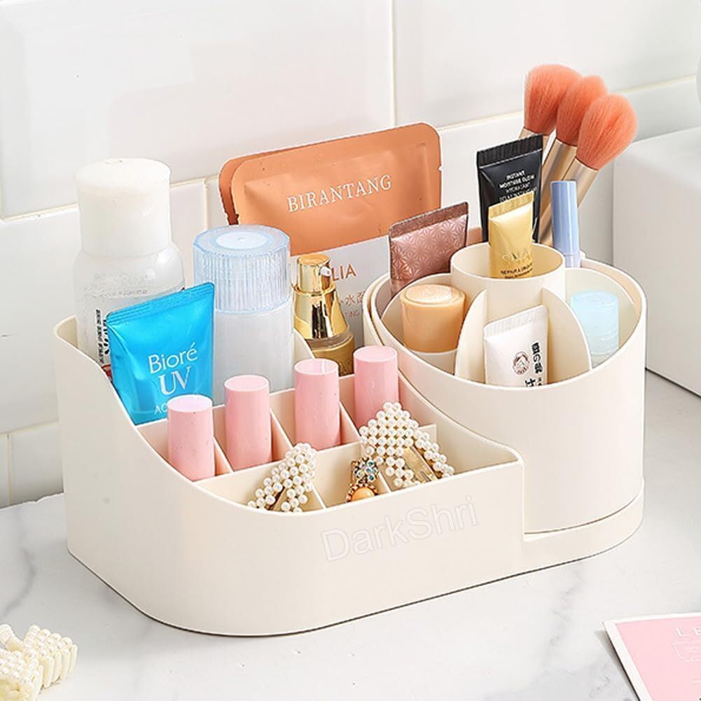 Multipurpose Desk Organizer Tray Office Drawer Dividers Storage Bins for Kitchen, Bathroom, Office, Makeup, Bedroom Dresser, Craft Basket Rack Multicolour (360 Storage Box)