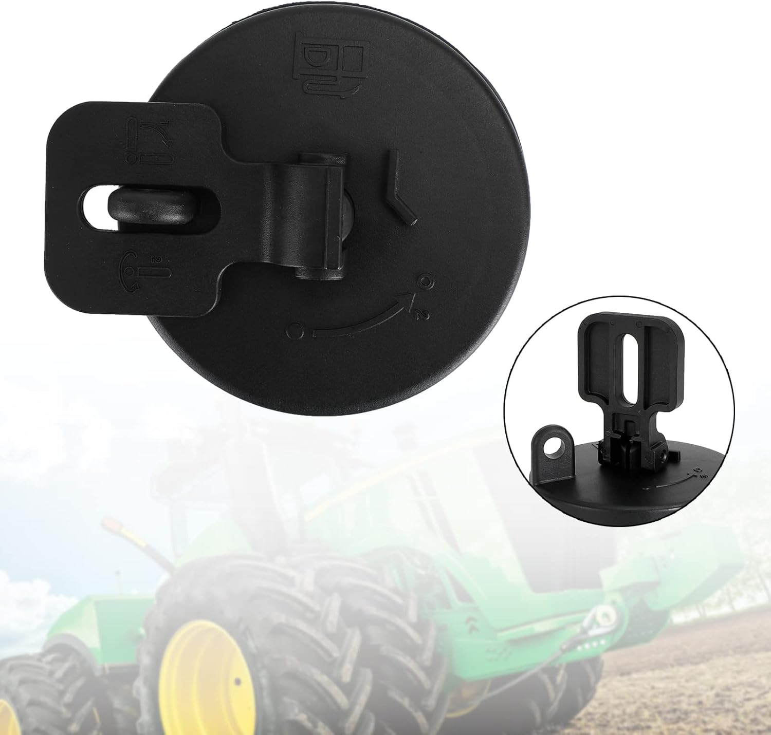 Artudatech Fuel Tank Cap Diesel Cover AT323462 43843622 for Hitachi for Volvo for John Deere Excavator 120D 130G 160GLC 210GLC 350GLC- Locking Fuel Cap with Heavy Duty Structure