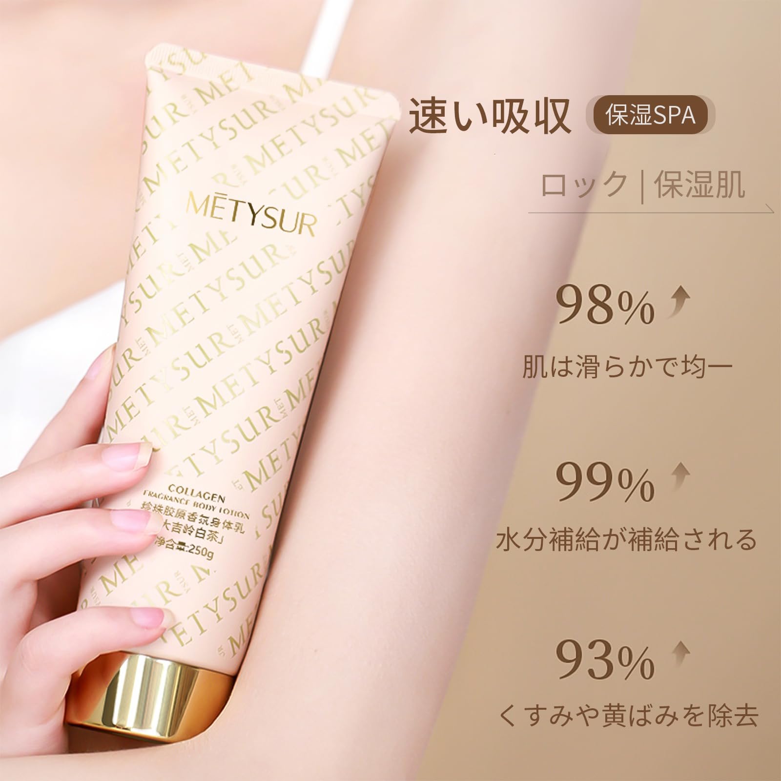 Amazon | ME TYSUR 大容量 ボディクリーム 250g 無添加 保湿/美白/乾燥