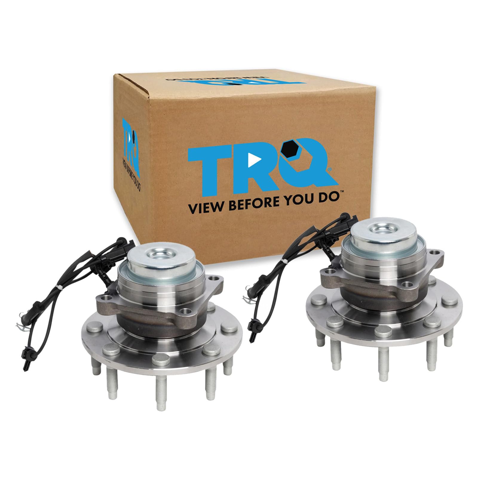 TRQ Front Left and Right Wheel Bearing and Hub Assembly Set 2 Piece
