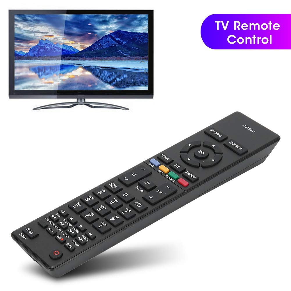 Telecomando Sostitutivo Per TV CT 32F2 – Nero, Portata 10m, Batterie AAA Non Incluse
