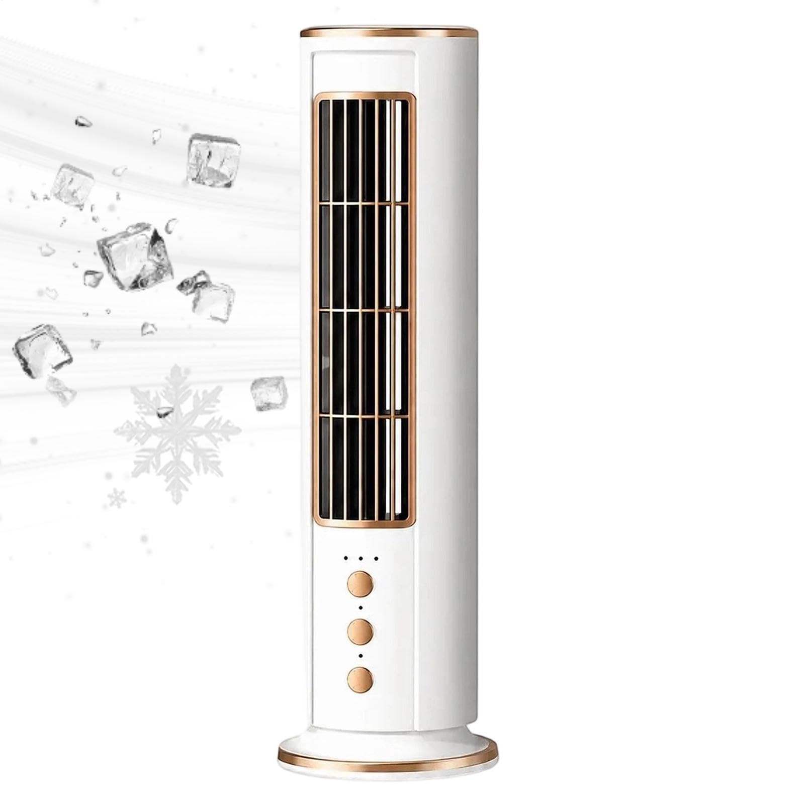 Ventilatore A Torre Da Tavolo Soffiatore D'Aria Oscillante Senza Pale A 3 | Ventilatore A Torre Portatile per patio balcone dormitorio appartamento cucina camera da