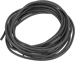 Tira de vedação, fita de borracha de esponja redonda sólida 30 cm x 0,30 cm de largura para juntas de porta, reparo de móveis, projetos DIY