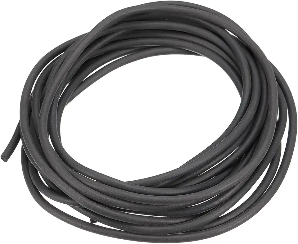 Tira de vedação, fita de borracha de esponja redonda sólida 30 cm x 0,30 cm de largura para juntas de porta, reparo de móveis, projetos DIY