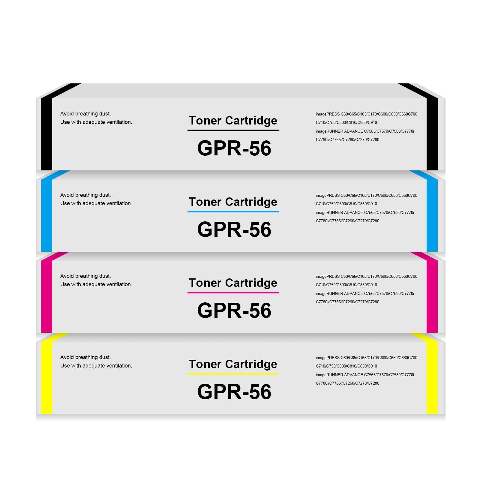 VAMTAY Remanufactured GPR-56 GPR56 Toner Cartridge Replacement for Canon 0098C003AA 0999C003AA 1000C003AA 1001C003AA for imageRUNNER ADVANCE C7565