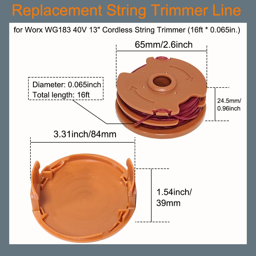 Amazon.com: WA0007/ 50022833 Trimmer Line Spool for Worx WG173