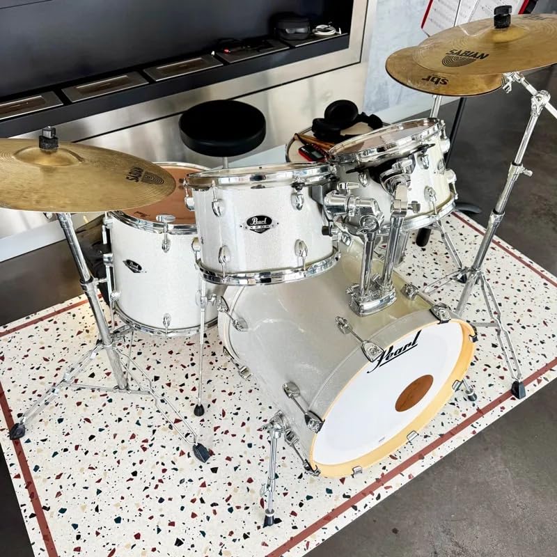 99 Déco - Tapis antidérapant en Vinyle intérieur et extérieur - 50 x 120 cm - Multicolore - Terrazzo