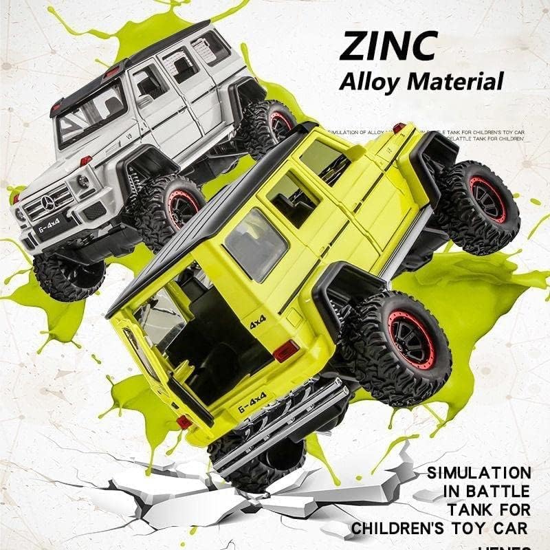 Image of 1:32 Scale Mercedes Benz AMG G500 Off Road Toy Car | Metal Pullback Diecast Car for Kids with Openable Doors, Sound, Light Effects Toy for Car (Color As Per Available), White