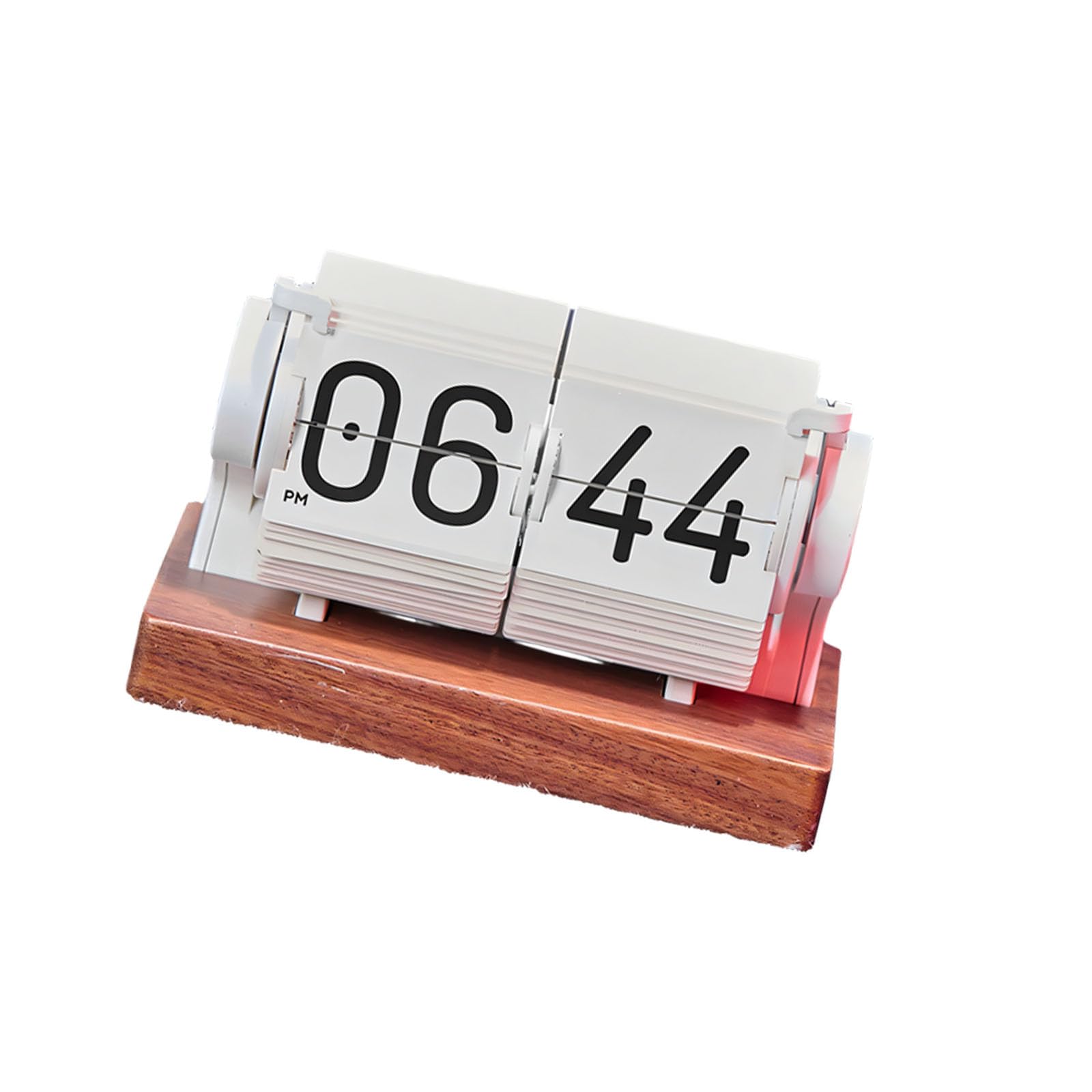 WEILWH Practical Time Management Tool Alarm Clock with Wood Base Designed for Better Focus and Efficiency Quiet Digital Timer for Bedroom