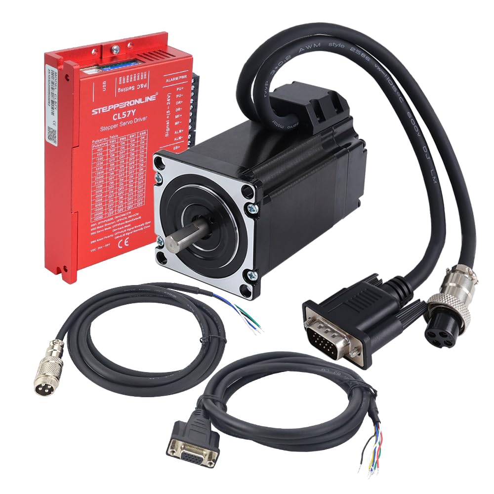 STEPPERONLINE YS Series 1-Achsen Closed-Loop Schrittmotor CNC-Kit 2,00Nm(283,22oz.in) Nema 23 Motor & 0–7,0A 24–50VDC Treiber
