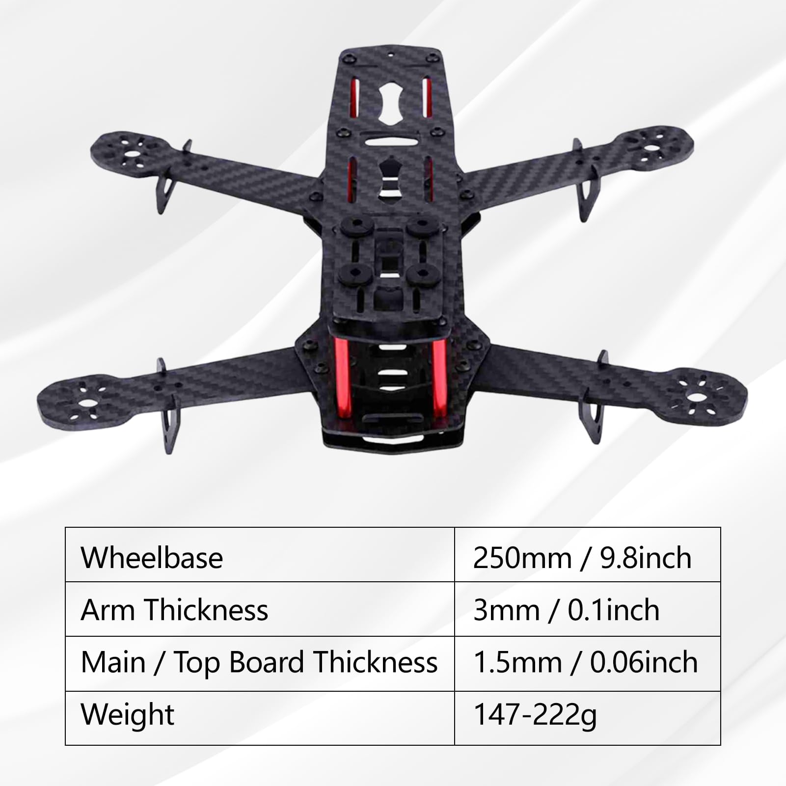 Fpv Drone Tonysa Drone Frame Kit Con Tornillos, 2Types X-Structure ...