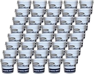 QuestMark 2105 Standard Epoxy Concrete Floor Patch and Resurfacer - Pallet (40 x 2 Gallon Unit), Light Gray - Fill and Repair Cracks, Holes, Pits and Spalling