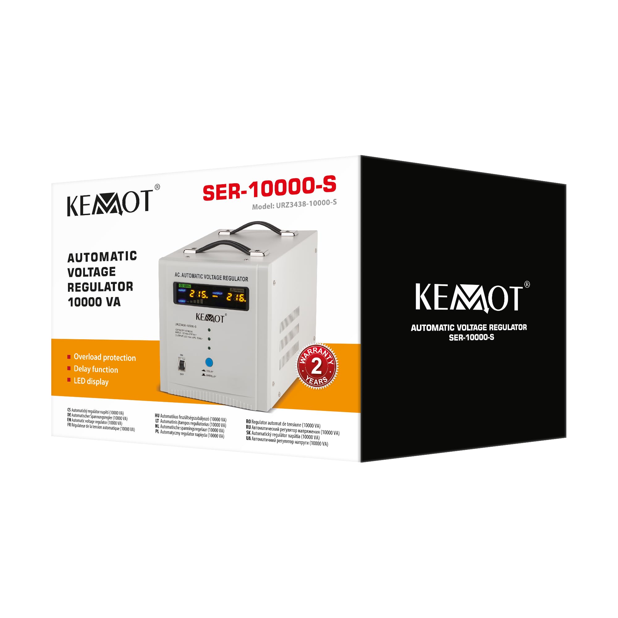 Kemot Stabilisateur Automatique de Tension SER-10000-S précision 8% URZ3438-10000-S