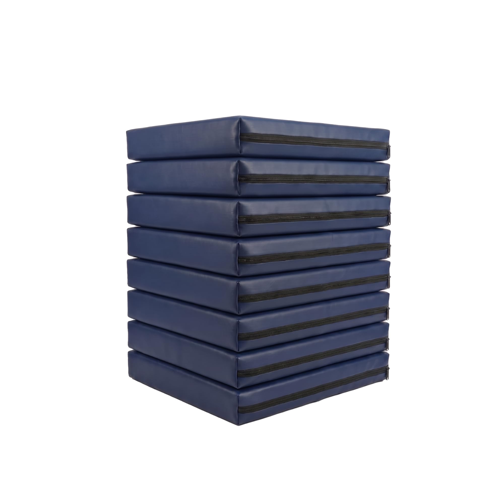 Luxe & Komfort Rattan Chair Cushion Replacement – Waterproof Outdoor Seat Pads 47 x 43 x 5 cm – Thick Padded Garden Furniture Cushions – Pack of 2, 4, 6 or 8 – Multiple Colours (8, Navy Blue)