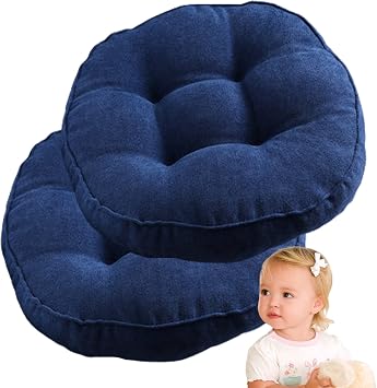 Chair Pads Round Velvet Chair Cushion Soft Thicken Seat Pads Cushion Pillow for Office Home or Car Sitting Couch Decorative Bed Chair Floor G 45cm/18inSet of 2
