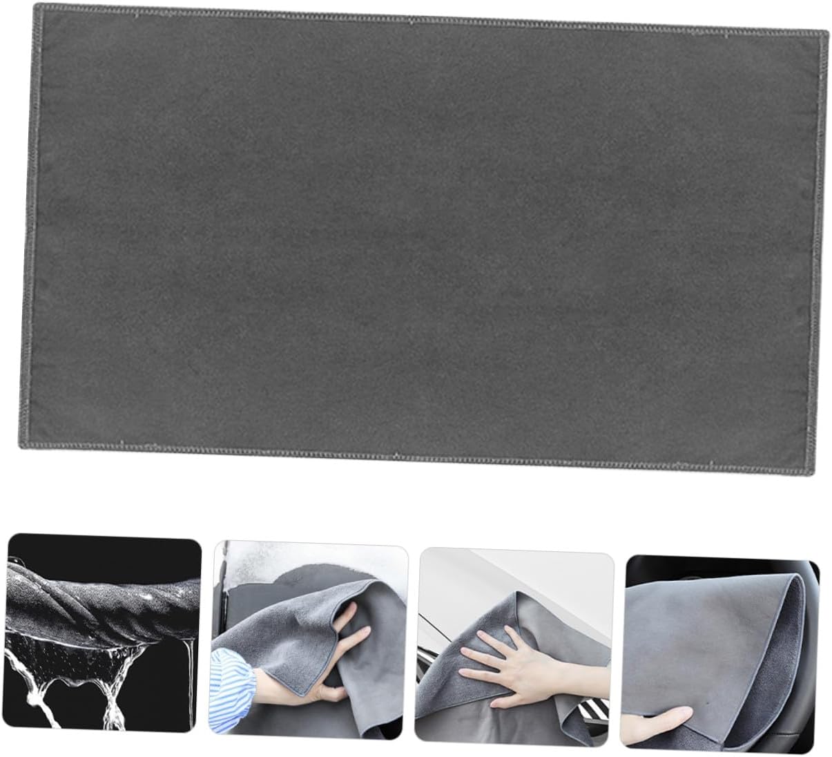 Super Absorbent Car Wash Cloth 30x60cm Thick Chamois Drying Cloth for Interior and Exterior Use