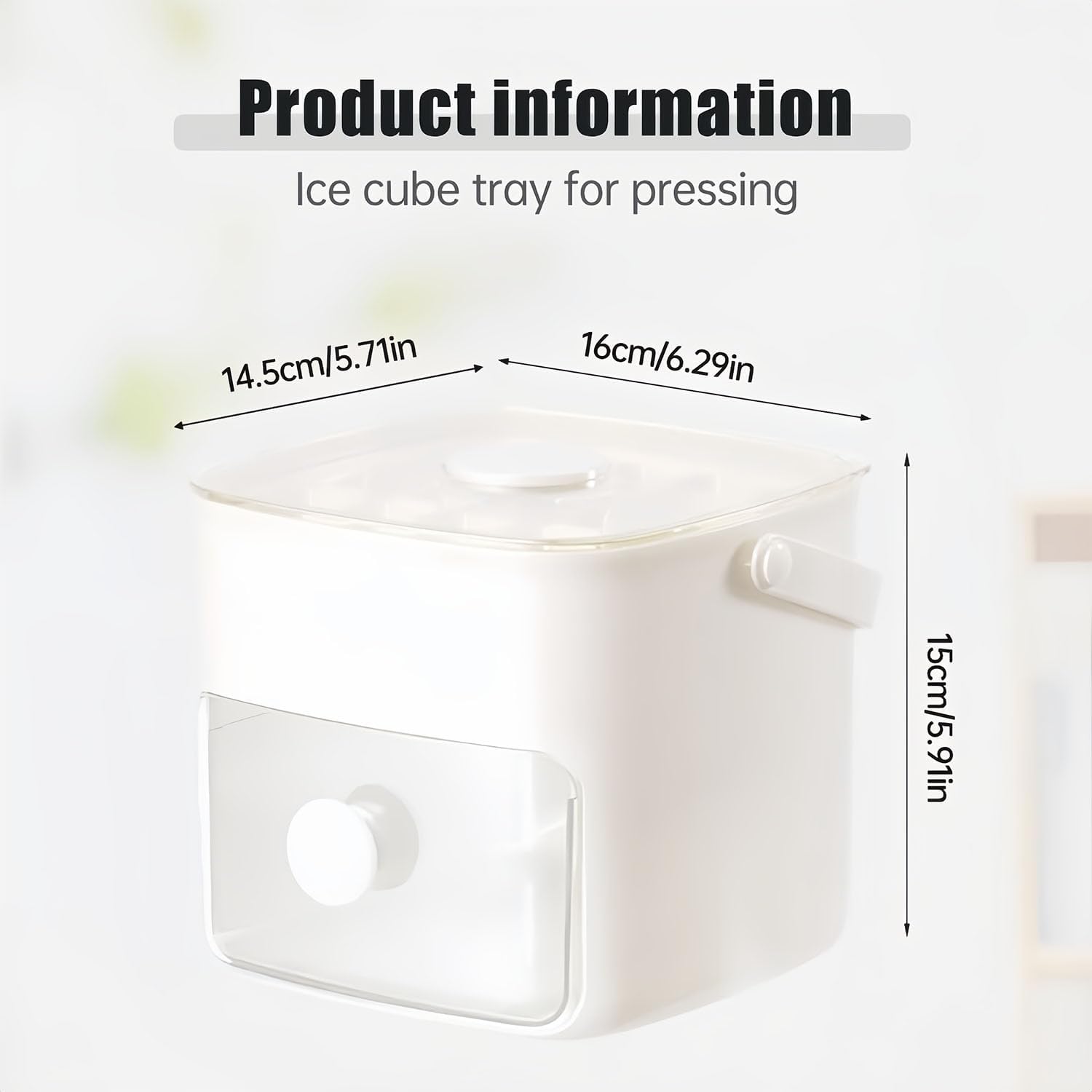 Silikon Eiswürfelform mit Deckel - Pressform für 48 Würfel, flexibel leicht zu lösen, BPA-frei - Ideal für Gefrierschrank, Zuhause, Camping Lagerung