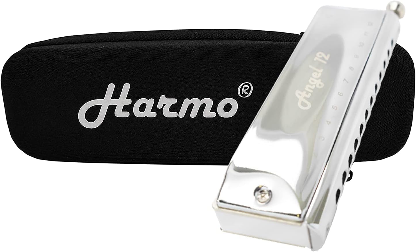 Harmo Harmonica Case for 12 Hole Chromatic Harmonica Harmonica Storage & Carrying
