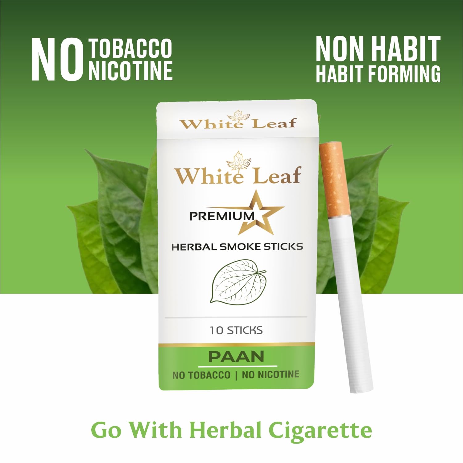 paan flavour cigarette Smoky Herbals 100% Tobacco & Nicotine Free - - 1 Packet Smoking Cessations Price in India - Buy Smoky Herbals 100% Tobacco & Nicotine Free Cigarette ROYAL SWAG Herbal Cigarettes PAAN