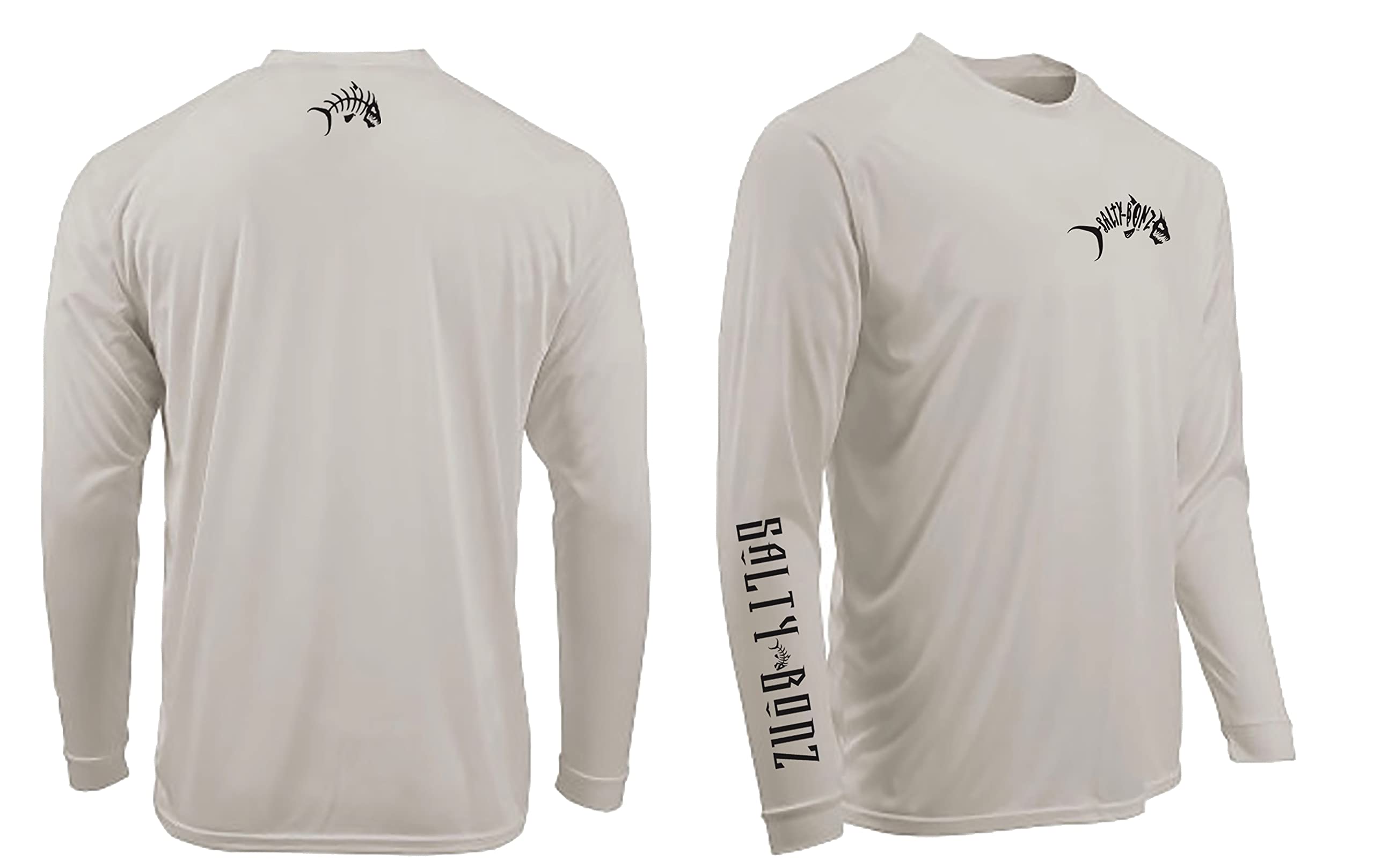 Salty Bonz Islander Long Sleeve Moisture Wicking Fishing T- Shirt with 50+ UPF Protection Perfect for Fishing and Boating