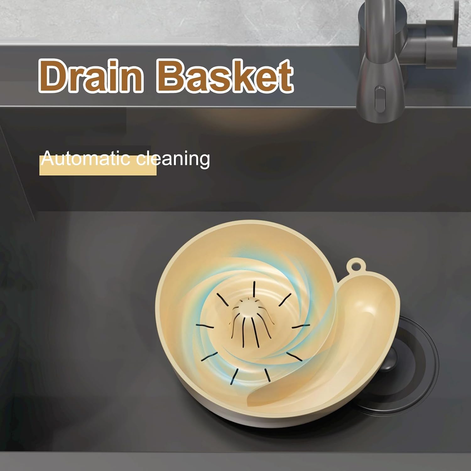 Fruit and Vegetable Wash, Berry Washer Spinner Bowls, Fruit Washing Bowl with Strainer, Multifunctonal, Portable, 23.5cm, for Home Dorm Apartment Picnic Camping - Image 6