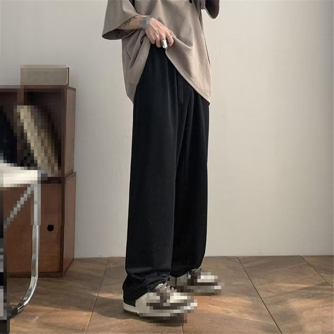 Vogrtcc Pantalones Casuales para Hombres Pantalones con Cordón