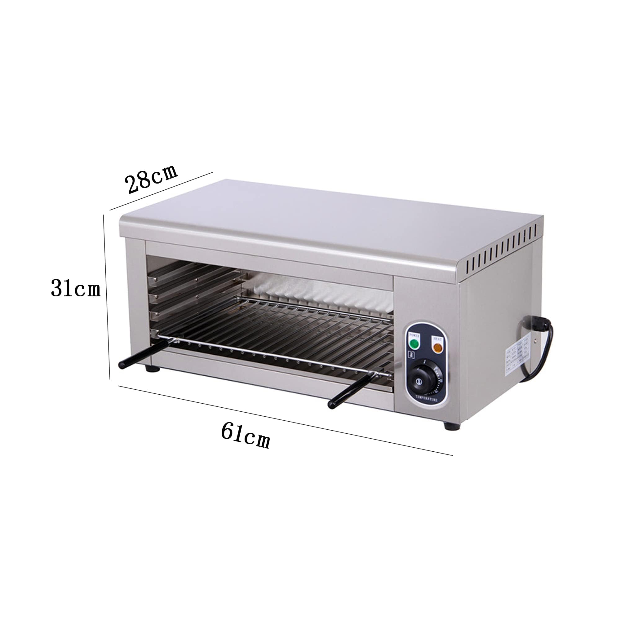 Forno a convezione Commerciale da 2000 W, Forno Elettrico a convezione, Forno Elettrico Professionale a Strato Singolo, 50~300°(