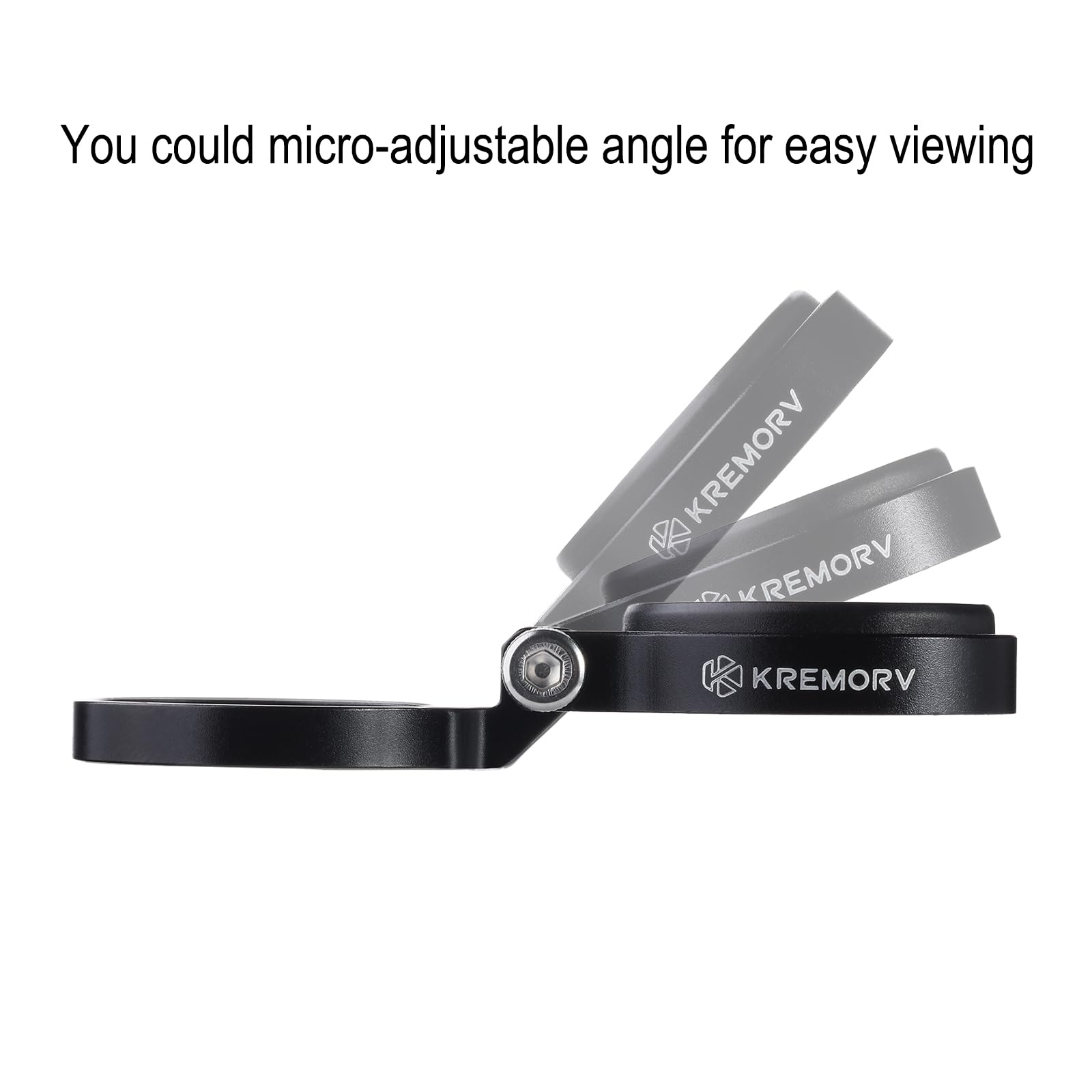KREMORV Bike Stem Mount - Adjustable Bicycle Computer Mount for Wahoo Elemnt Bolt and Mini, Gold - Image 4