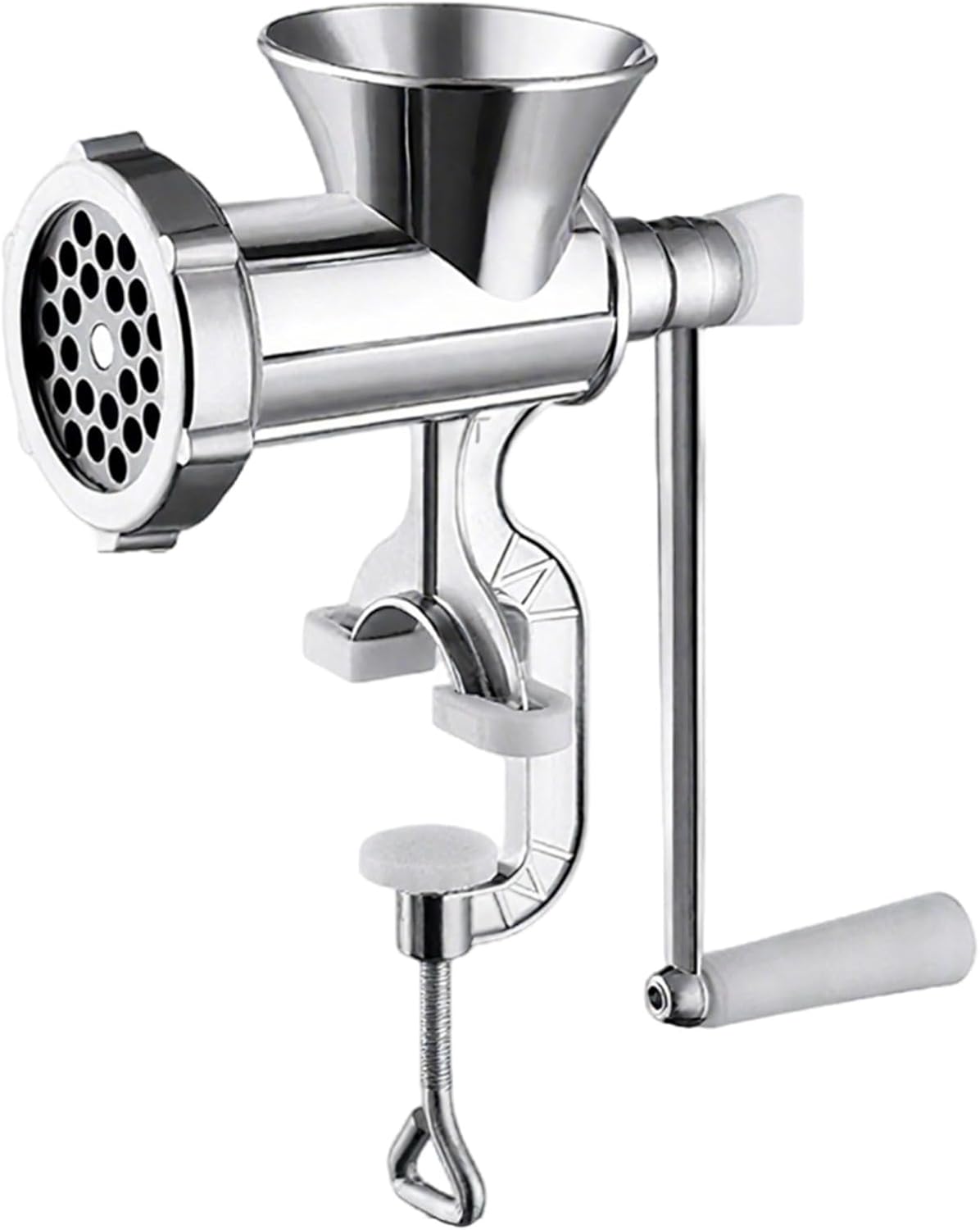 Hand Crank Meat Grinder, Stainless Steel, Multi-Purpose Sausage Stuffer, Aluminum Alloy, Ideal for Kitchen Use