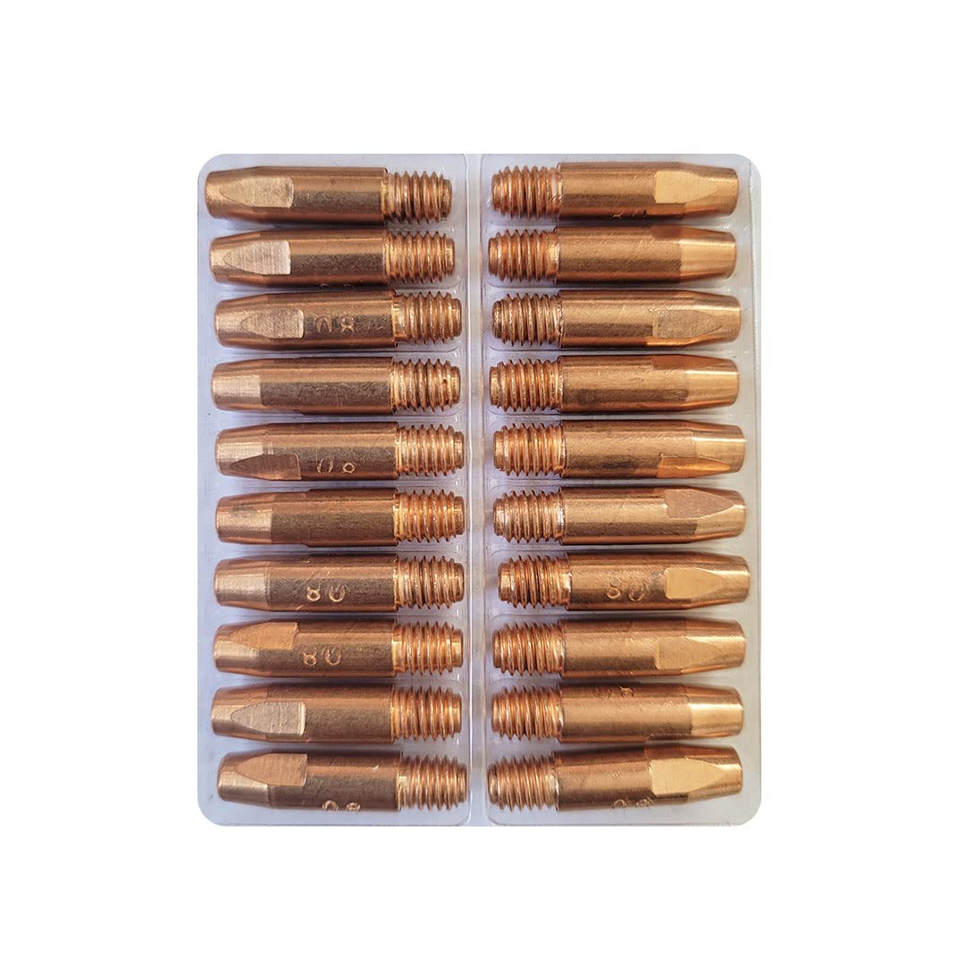 B K JAGAN & CO 20 PCS Contact Tip,0.8mm Copper Contact Tip for Binzel MIG/MAG Welding Torch(1.0) (B0B61BX4P8) Amazon Price History, Amazon Price Tracker