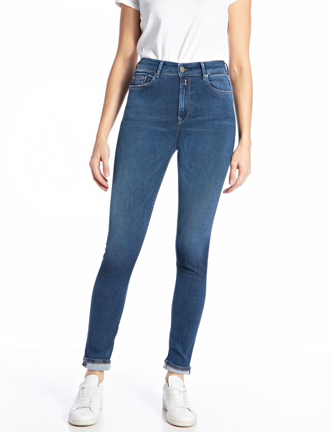 REPLAY Damen Jeans Mjla Slim-Fit, Medium Blue 009-2 (Blau), 23W / 30L