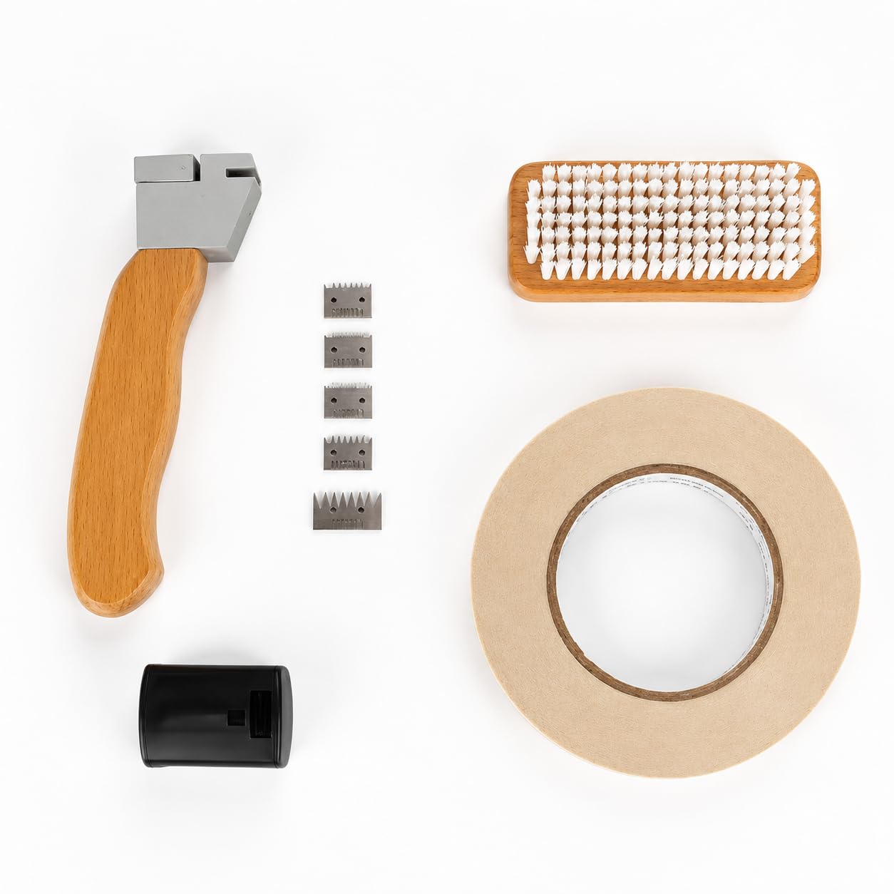 Kit del tester di adesione a taglio trasversale con lama a 6 denti da 2 mm, rivelatore di superficie di rivestimento della vernice portatile per superfici di finitura a spruzzo