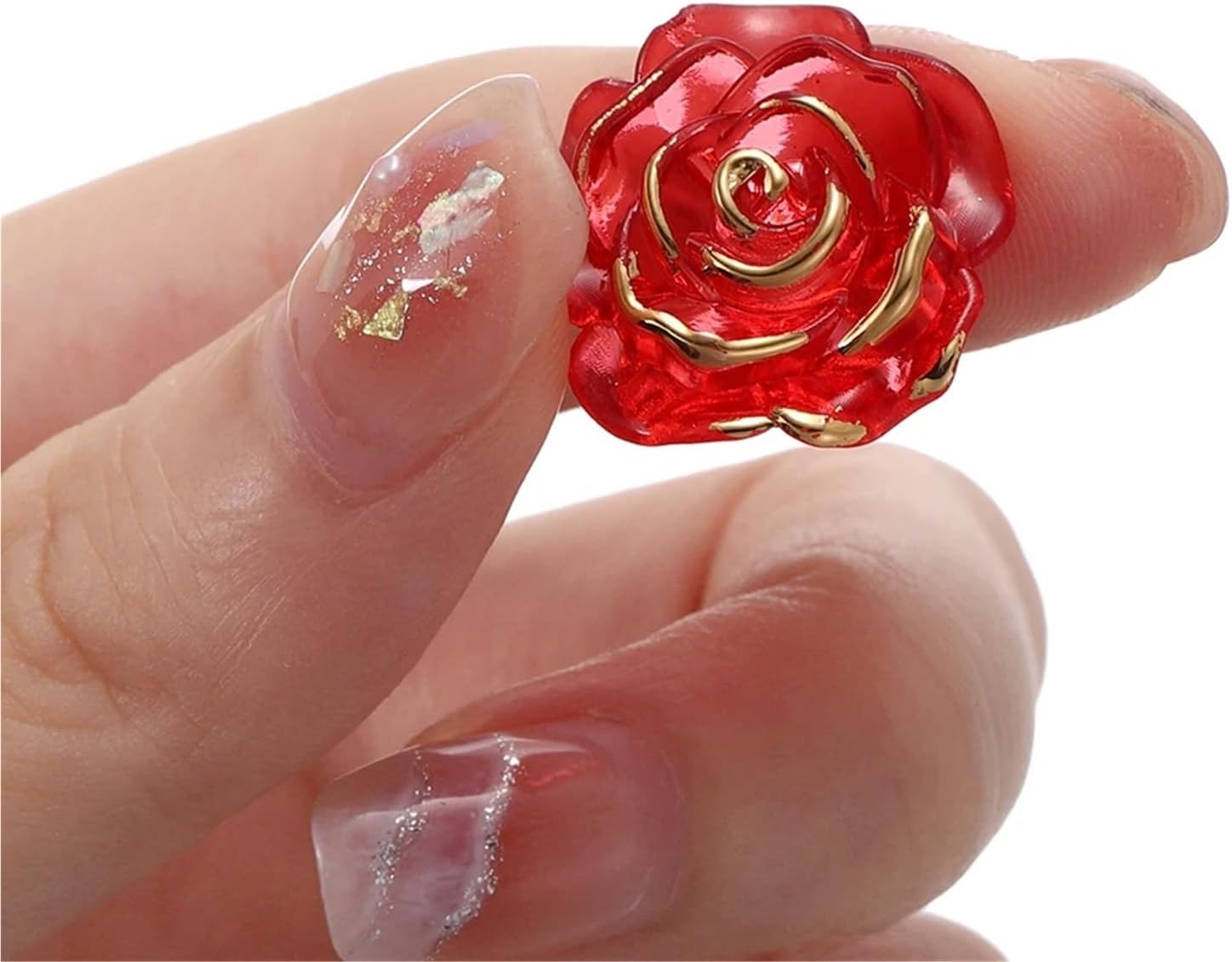 Yiodauh Spacer Beads kit 300 Pcs Flowers Shape Beads 19mm Loose Spacer for DIY Bracelet Necklace Jewelry Making Accessories Supplies Wholesale(White)