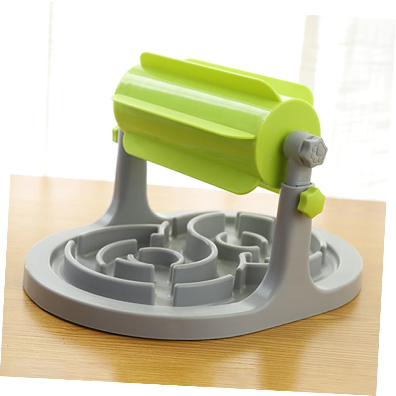 Lurrose Dispensador de Comida para Perro con Control Juguete Entrenamiento Alimentación y Comedero Lento Resistente Adecuado Juegos Interactivos en Interiores Exteriores